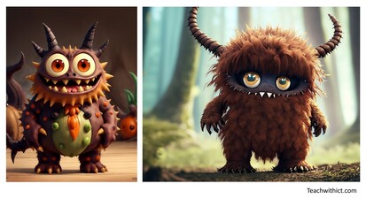 AI generated image of a Gruffalo