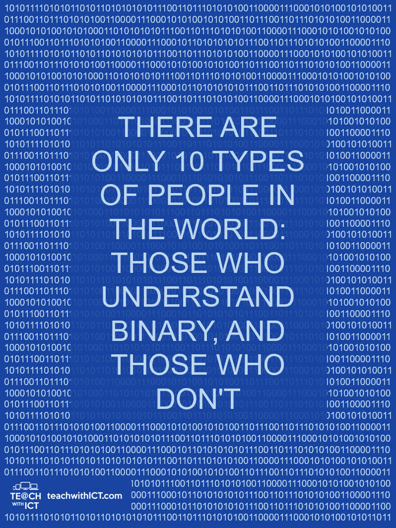 There are 10 types of people binary poster