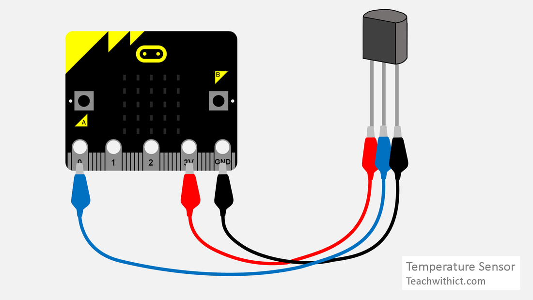 Temperature sensor wiring diagram for microbit